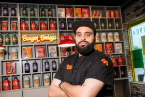 Abbas Dhanani at Burger Bodega's Katy location on Franz Road.