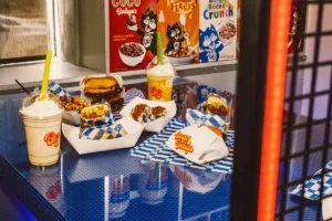 Burger Bodega smash burger on a table in Houston